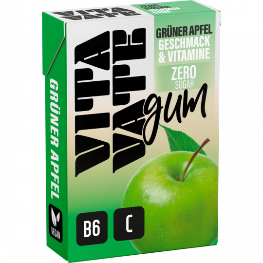 Vitavate Gum Grüner Apfel Geschmnack & Vitamine 28,2 g 
