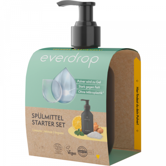 everdrop Starter-Set Spülmittel Limone/Minze/Ingwer 2-teilig 