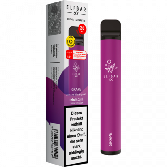 ELFBAR Einweg E-Zigarette Grape 20 mg/ml 2 ml 
