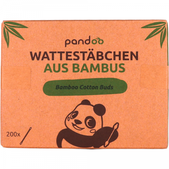 pandoo Bambus Wattestäbchen 200 Stück 