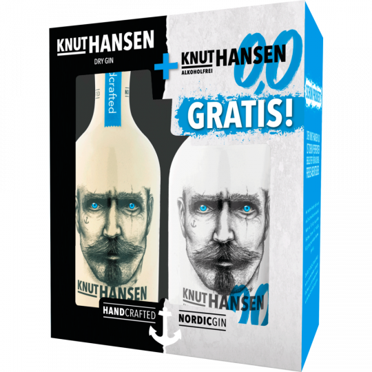 Knut Hansen Dry Gin 42 % + Alkoholfrei 0,0 % 