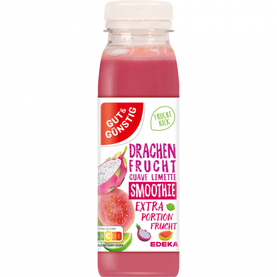 GUT&GÜNSTIG Smoothie Drachenfrucht-Guave-Limette 250 ml 