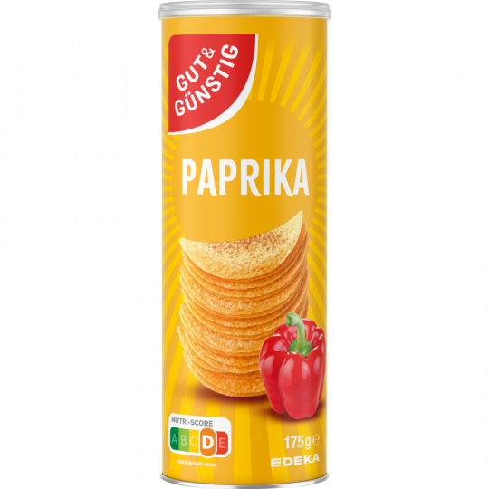 GUT&GÜNSTIG Stapelchips Paprika 175 g 