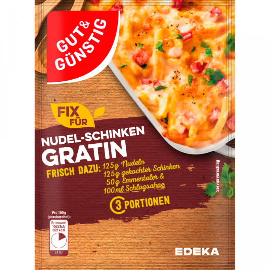 GUT&GÜNSTIG Fix für Nudel-Schinken-Gratin 30 g 