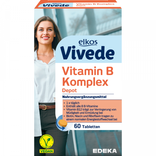 EDEKA elkos Vivede Vitamin B Komplex Depot 60 Stück 