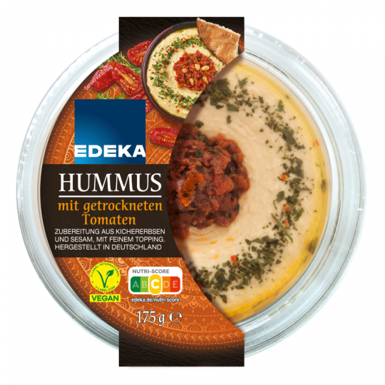EDEKA Hummus mit getrockneten Tomaten 175 g 