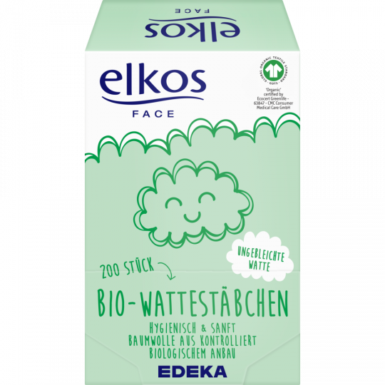 EDEKA elkos Bio-Wattestäbchen 200 
