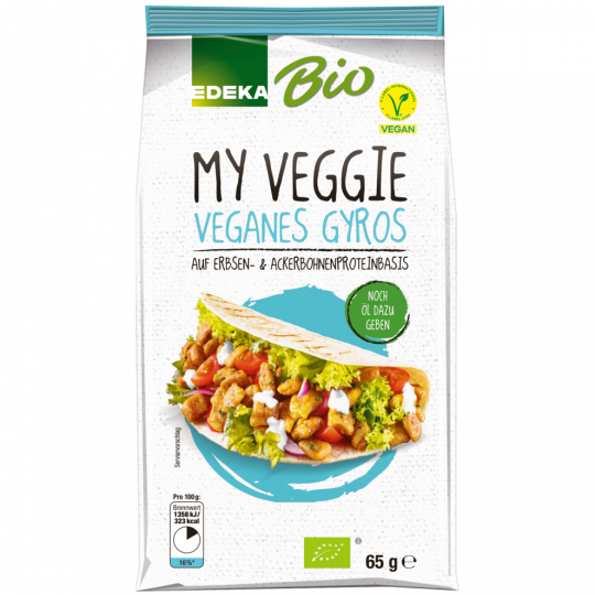 EDEKA Bio My Veggie Veganes Fertiggericht Gyros 65 g 