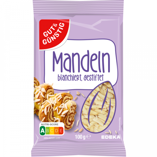 GUT&GÜNSTIG Mandeln, blanchiert, gestiftelt 100 g 