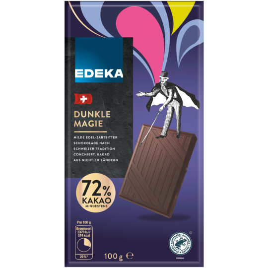 EDEKA Edel-Zartbitterschokolade 72% 100 g 