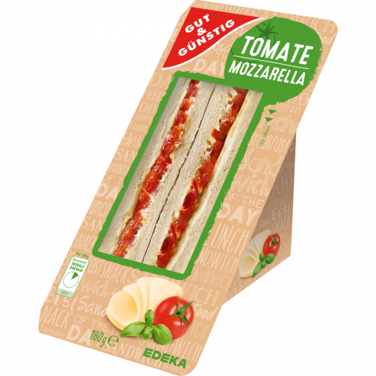 GUT & GÜNSTIG Sandwich Tomate-Mozzarella 180 g 
