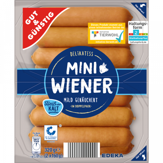 GUT&GÜNSTIG Mini Wiener 320 g 