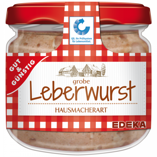 GUT&GÜNSTIG Leberwurst grob 250 g 