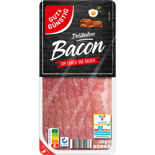 GUT & GÜNSTIG Bacon 100 g 