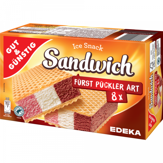 GUT&GÜNSTIG Sandwich Fürst-Pückler-Art, 8 Stück 720 ml 