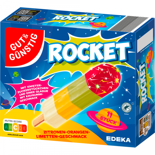GUT&GÜNSTIG Rocket-Eis, 11 Stück 506 ml 