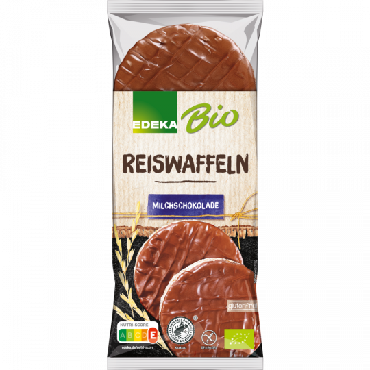 EDEKA Bio Reiswaffeln natur mit Milchschokolade 100 g 
