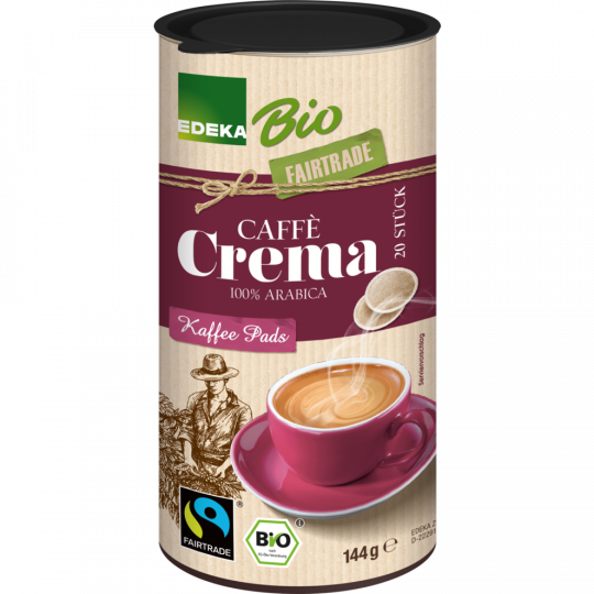 EDEKA Bio Kaffee-Pads, Caffè Crema 144 g 