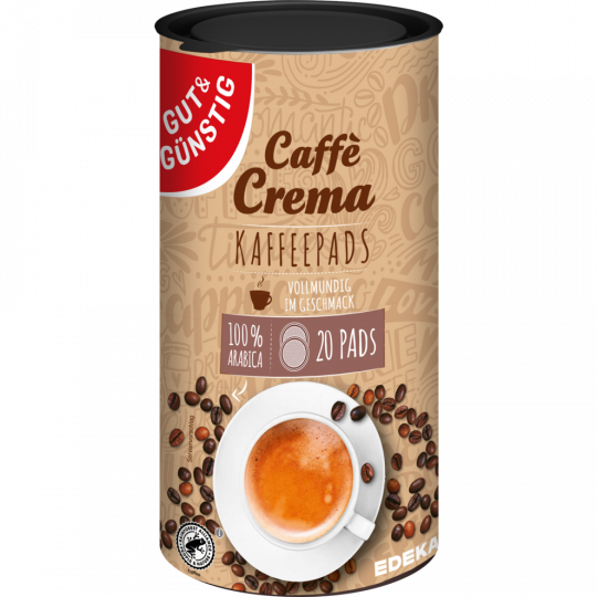GUT&GÜNSTIG Kaffee-Pads Caffè Crema 144 g 