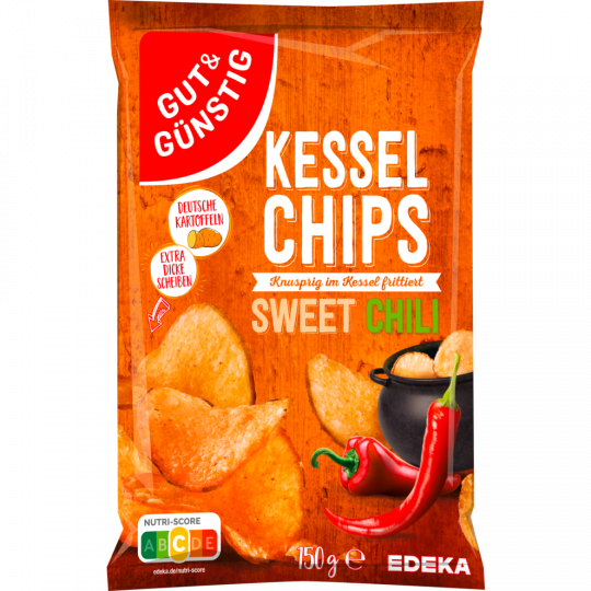 GUT&GÜNSTIG Kesselchips Sweet Chili 150 g 