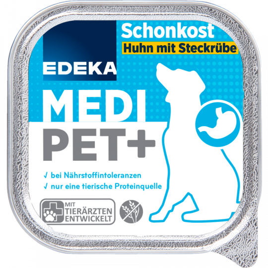 EDEKA MediPet+ Schonkost Huhn mit Steckrübe 150 g 