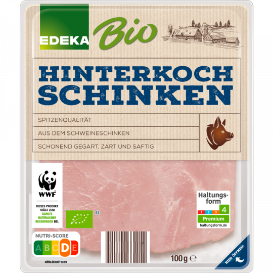 EDEKA Bio Hinterkochschinken 100 g 