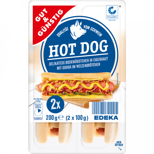 GUT&GÜNSTIG Hot Dogs 200 g 