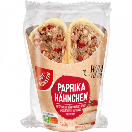 GUT & GÜNSTIG Wrap Paprika-Hähnchen 190 g 