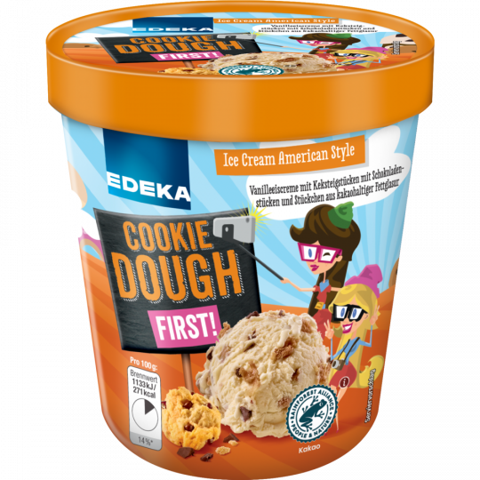 EDEKA American Icecream Cookie Dough 500 ml 