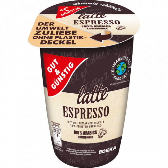 GUT&GÜNSTIG Latte Espresso 250 ml 