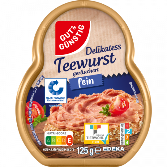 GUT&GÜNSTIG Teewurst fein 125 g 