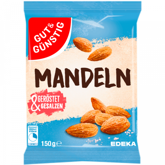 GUT&GÜNSTIG Mandeln geröstet, gesalzen 150 g 