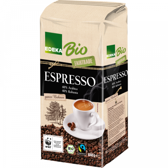 EDEKA Bio Espresso, ganze Bohnen 1000 g 