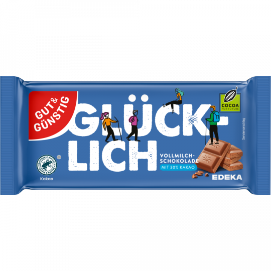 GUT&GÜNSTIG Alpenrahm-Vollmilch-Schokolade 100 g 