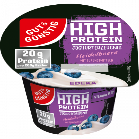 GUT&GÜNSTIG Proteinjoghurt Heidelbeere 200 g 