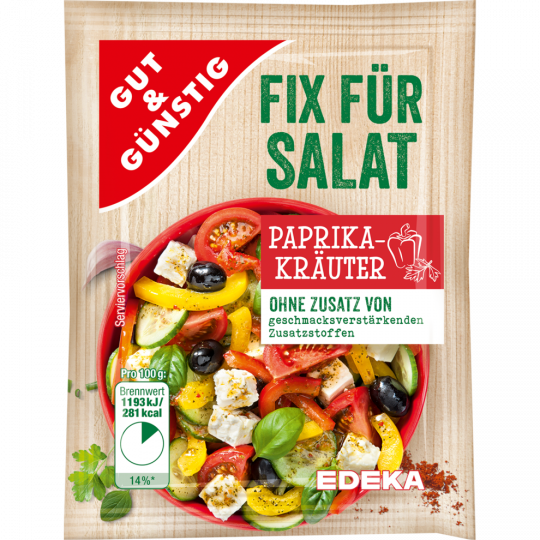 GUT&GÜNSTIG Fix für Salat, Paprika-Kräuter 5 x 10g 