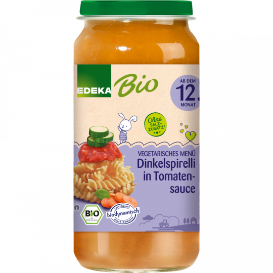 EDEKA Bio Dinkelspirelli in Tomatensauce 250 g 