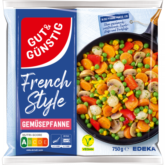 GUT&GÜNSTIG Gemüsepfanne "French Style“ 750 g 