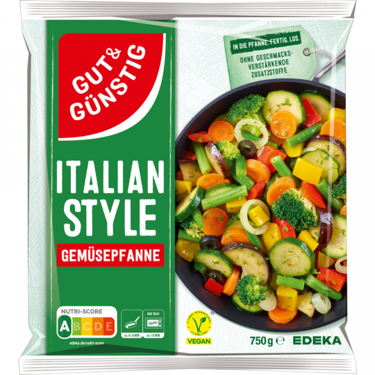 GUT&GÜNSTIG Gemüsepfanne „Italian Style“ 750 g 