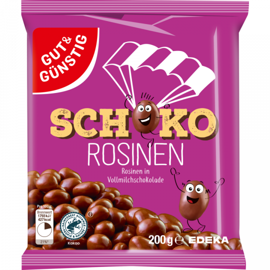 GUT&GÜNSTIG Schoko-Rosinen 200 g 