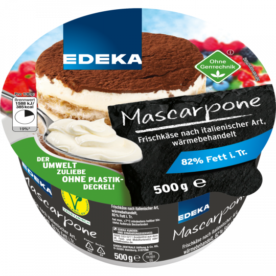 EDEKA Mascarpone 82% Fett i. Tr. 500 g 