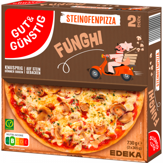 GUT&GÜNSTIG Steinofenpizza Funghi 730 g 
