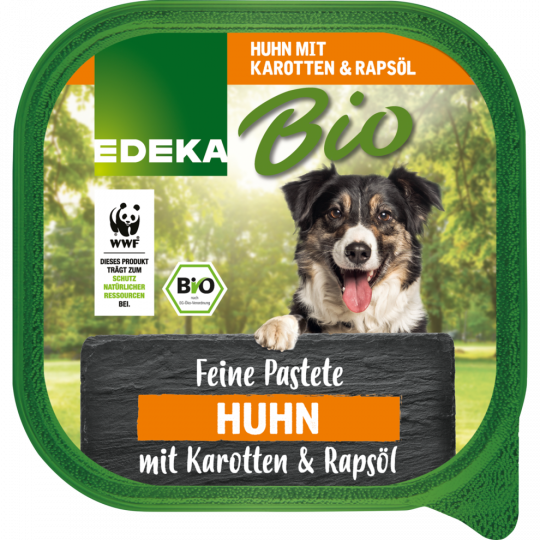 EDEKA Bio Feine Pastete Huhn mit Karotten & Rapsöl 300 g 