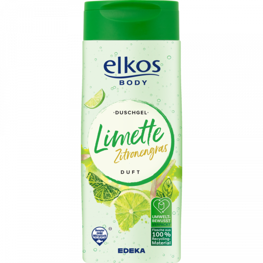 EDEKA elkos Duschgel Limette & Zitronengras 300 ml 