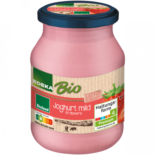 EDEKA Bio Joghurt Erdbeere 3,8% 500 g 