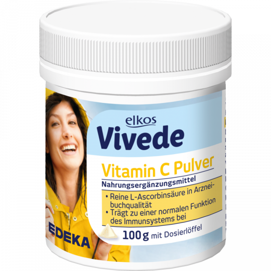 elkos Vivede Vitamin C Pulver 100 g 