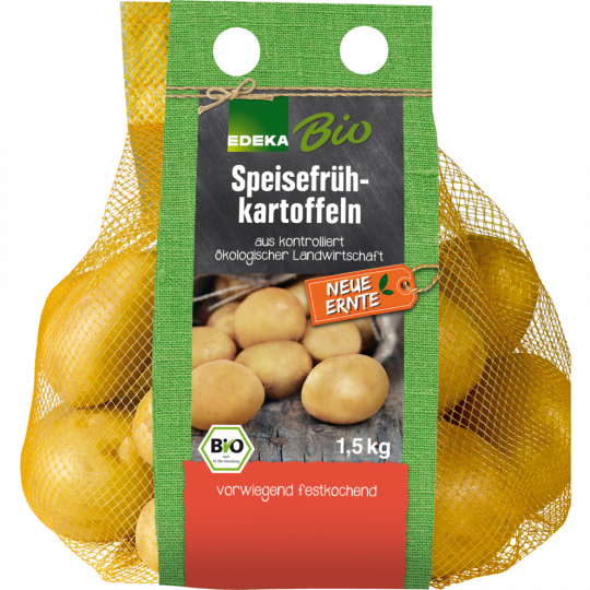 EDEKA Bio Frühkartoffeln, vorwiegend festkochend 1,5kg 