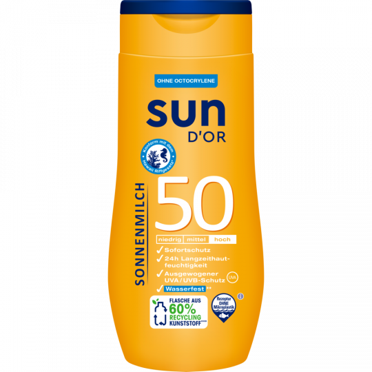 sun D'OR Sonnenmilch LSF 50 hoch 250 ml 