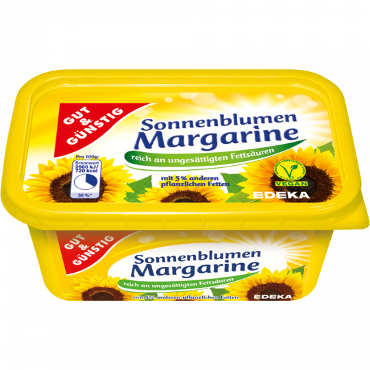 GUT&GÜNSTIG Sonnenblumenmargarine 500 g 