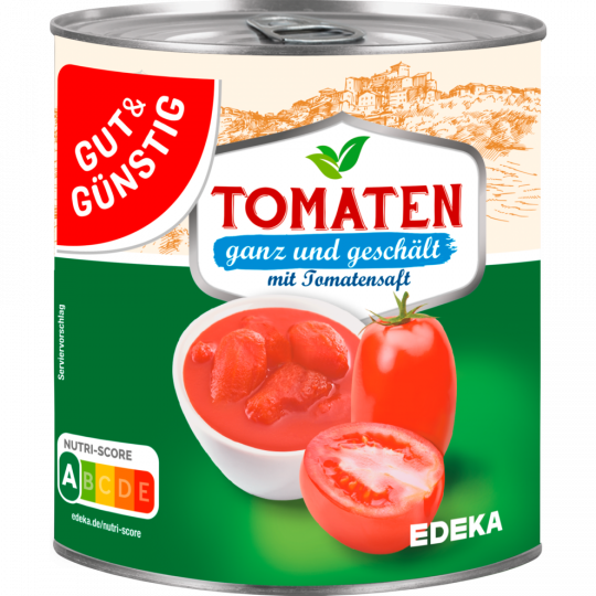 GUT&GÜNSTIG Tomaten ganz, geschält 800 g 